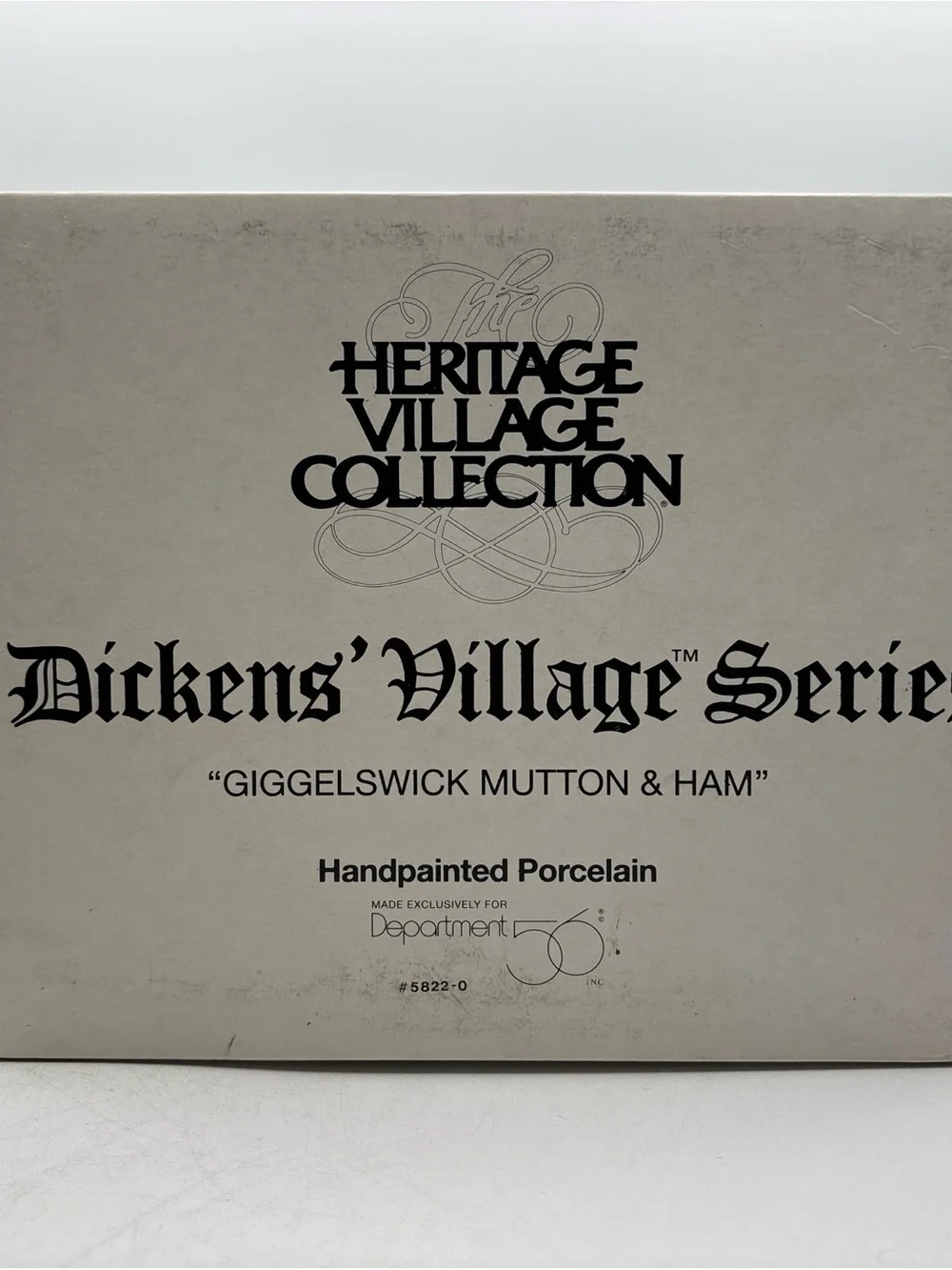 Department 56 1994 Vintage HVC Dickens Village Giggelswick Mutton & Ham 5822-0